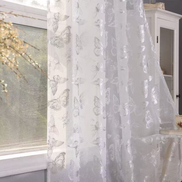 00624e86cd6d163e1fda7e0bc1d29800 Metallic Foil Sheer Curtain