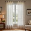 05368da6bb833165f5816ca9f8275935 Metallic Foil Sheer Curtain