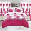 1 5-Piece Borrego Comforter Set with Curtains