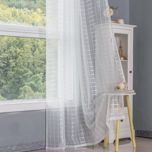 Elegant Jacquard Sheer Curtain
