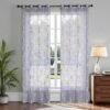Metallic Foil Sheer Curtain