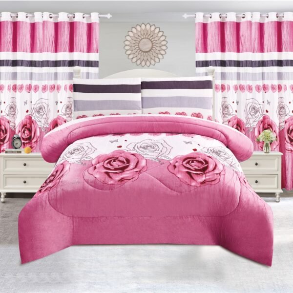 14 5-Piece Borrego Comforter Set with Curtains