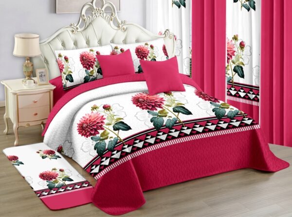 12-Piece Bedspread Set with Matching Curtains Wholesale
