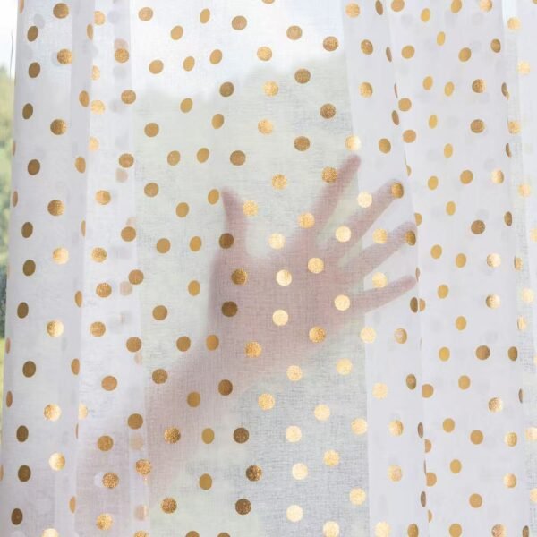 17a5548d94711271a66821d7c1c198b2 Metallic Foil Sheer Curtain