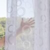 Metallic Foil Sheer Curtain