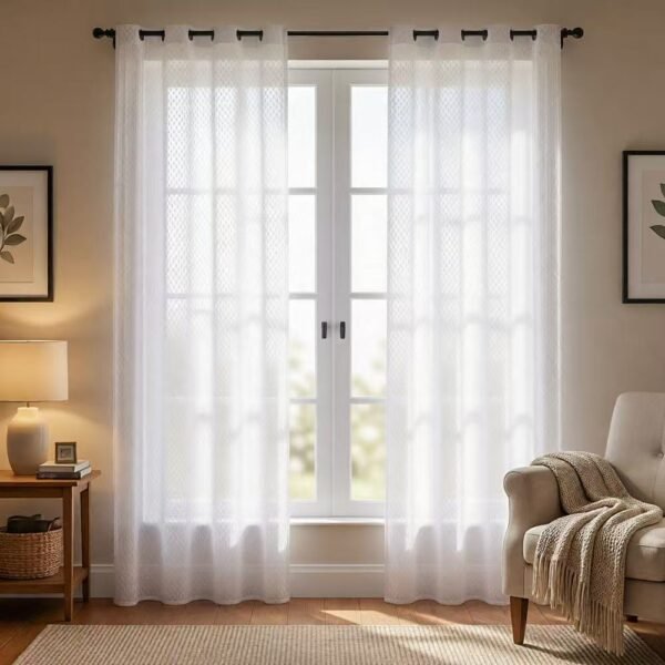 Burnout Sheer Curtain