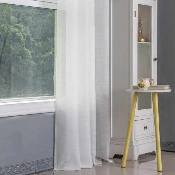 Solid Color Sheer Curtain