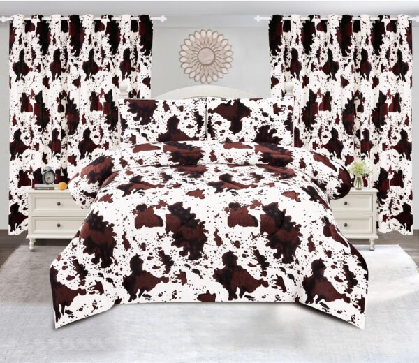 5-Piece Borrego Comforter Set with Curtains
