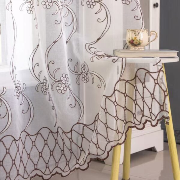 2a96232166e56686a981e432d216ee43 Embroidered Sheer Curtain