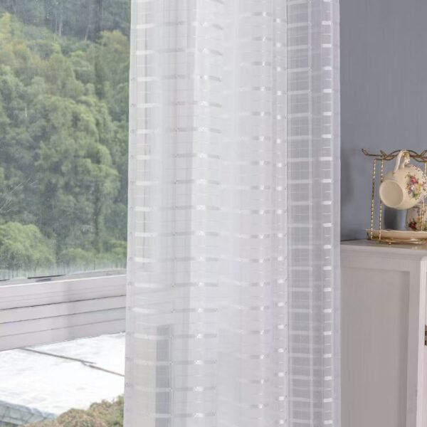 Elegant Jacquard Sheer Curtain