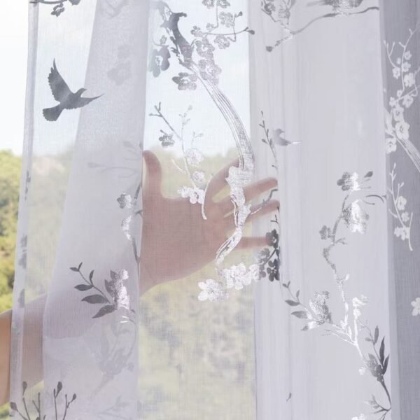 367af4669164b2c767ef840cf9b3a67b Metallic Foil Sheer Curtain