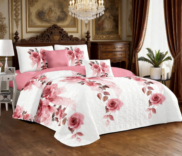 367ca0ba67e4a35aa22d15a4aedad23e 6-Piece Multi-Needle Quilted Bedspread Set
