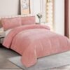 Jacquard Flannel Fleece Comforter Set