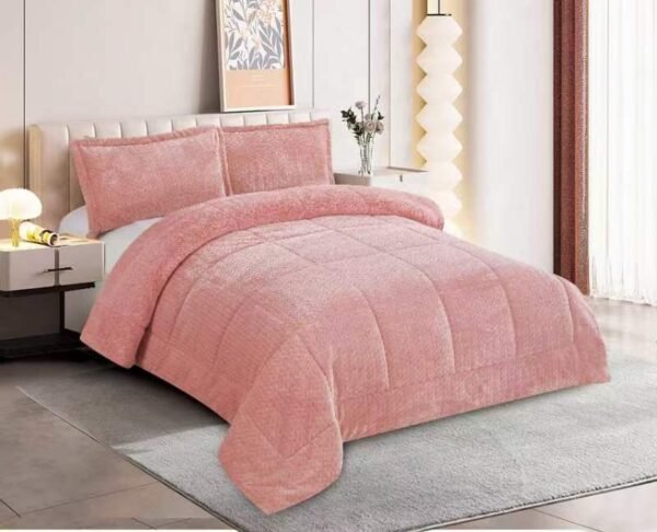 Jacquard Flannel Fleece Comforter Set