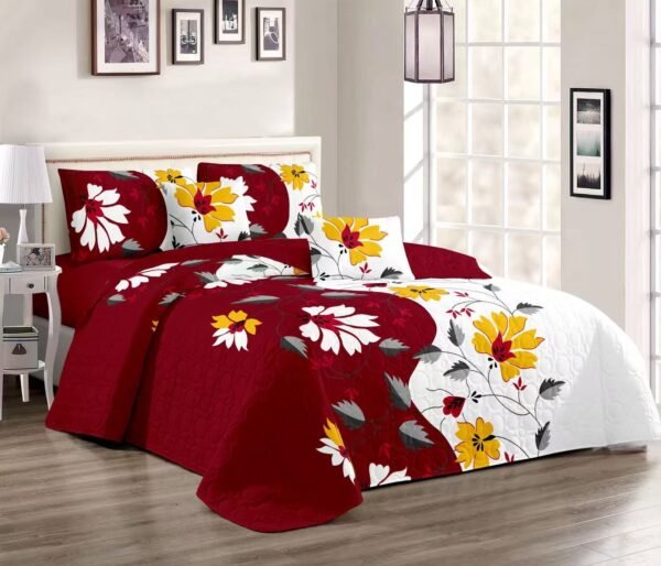 5117e02798bb3a69ed59c797dabaf169 6-Piece Multi-Needle Quilted Bedspread Set