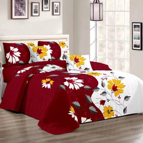 6-Piece Multi-Needle Quilted Bedspread Set