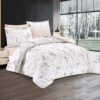 6-Piece Floral Comforter Set with Fitted Sheet