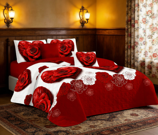 556df8b7f8229340f17cb54499f60aa6 6-Piece Multi-Needle Quilted Bedspread Set