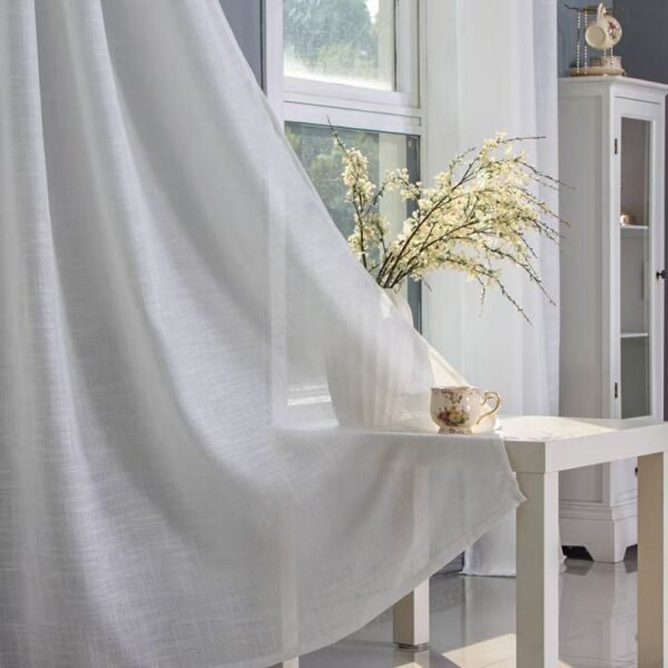 564f91d9ffe25311aa8db45241dc8694 Solid Color Sheer Curtain