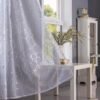 56c24a569587e15ef73e02f8e39d3466 Metallic Foil Sheer Curtain