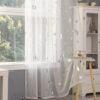 Metallic Foil Sheer Curtain