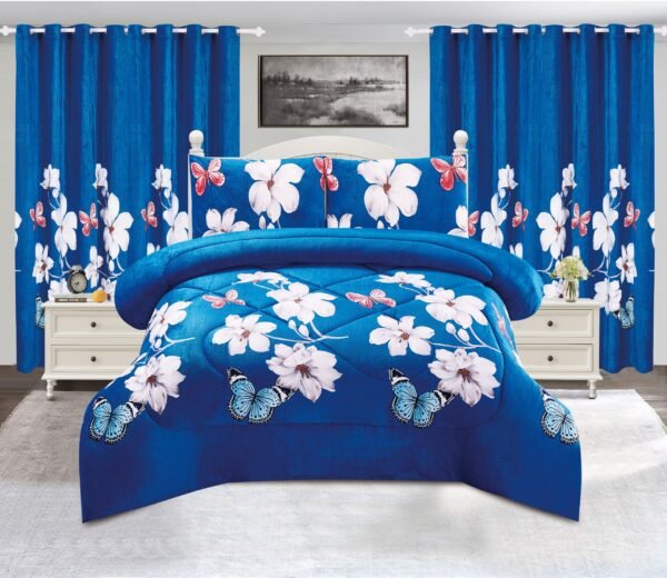 5-Piece Borrego Comforter Set with Curtains