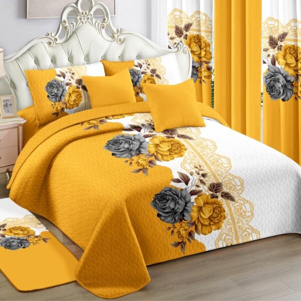12-Piece Bedspread Set with Matching Curtains Wholesale