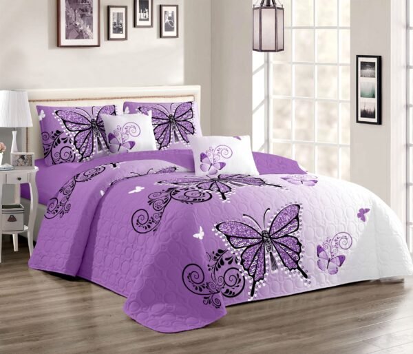 61e0d1e9b95361fa451a7ee92addd612 6-Piece Multi-Needle Quilted Bedspread Set