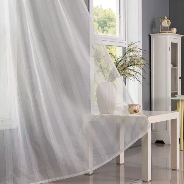 Elegant Jacquard Sheer Curtain