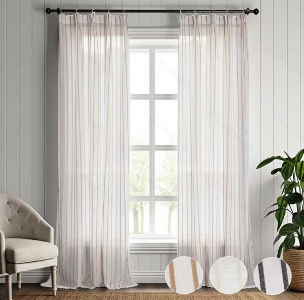 Elegant Jacquard Sheer Curtain