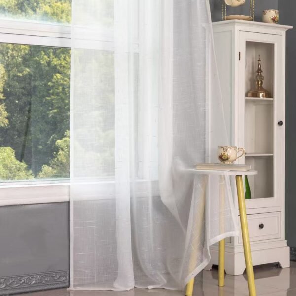 Elegant Jacquard Sheer Curtain