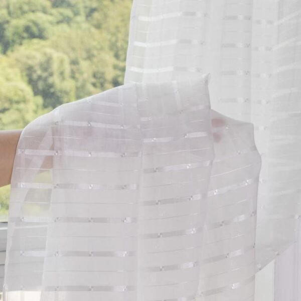 Elegant Jacquard Sheer Curtain