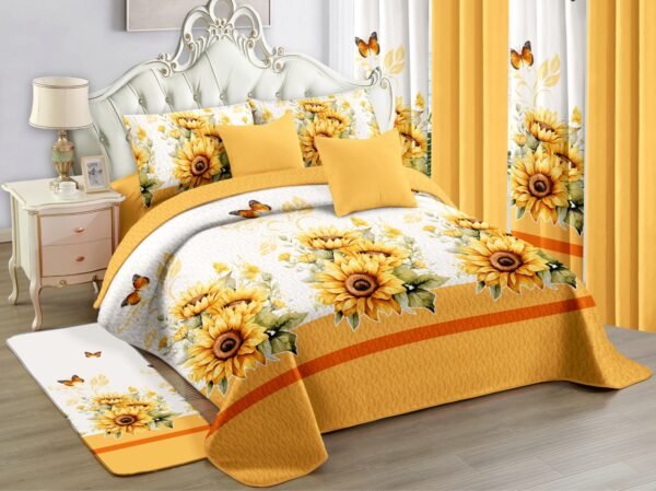 12-Piece Bedspread Set with Matching Curtains Wholesale