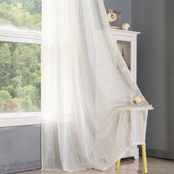 Elegant Jacquard Sheer Curtain