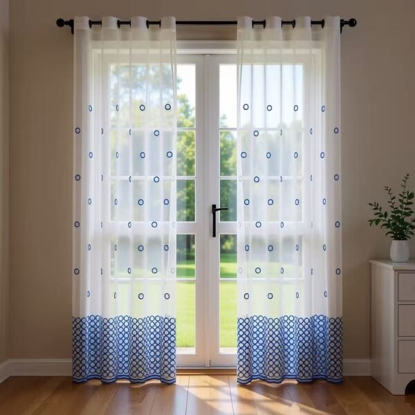 Embroidered Sheer Curtain