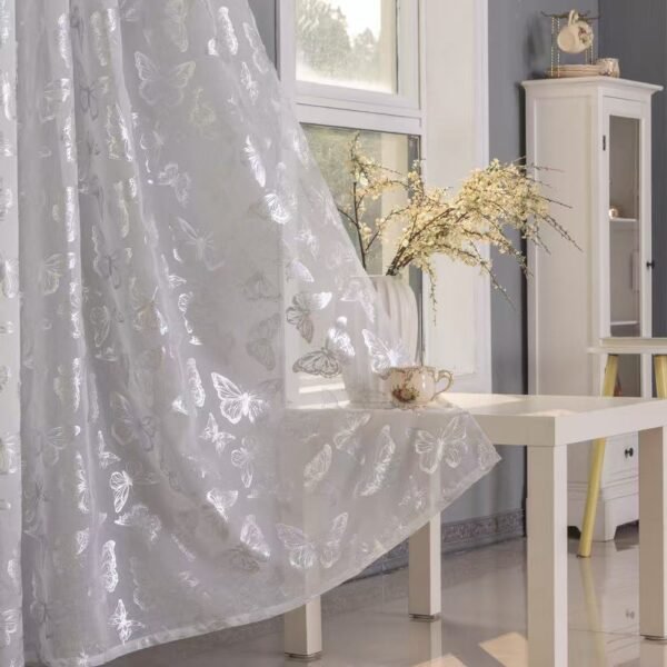 917657cae7de3ec1eb35a37b8b6dc89f Metallic Foil Sheer Curtain
