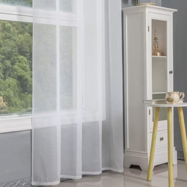 Solid Color Sheer Curtain