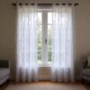 Metallic Foil Sheer Curtain