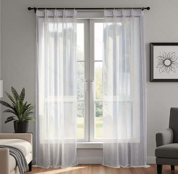 97cc5dd5e3845f663a7edf10f8b9050e Elegant Jacquard Sheer Curtain
