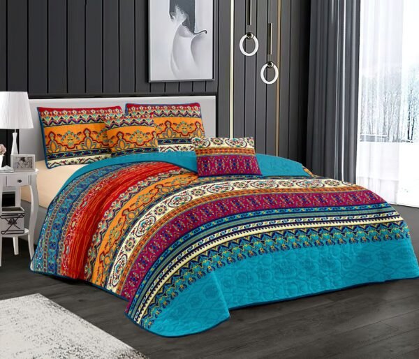 9d0038934dd97f7a15fe28f5f1c25b97 6-Piece Multi-Needle Quilted Bedspread Set