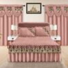 Elegant 5-Piece Bedspread Set with Decorative Valance Curtains