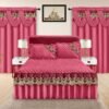 Elegant 5-Piece Bedspread Set with Decorative Valance Curtains