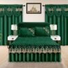 Elegant 5-Piece Bedspread Set with Decorative Valance Curtains