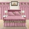 Elegant 5-Piece Bedspread Set with Decorative Valance Curtains