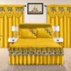 Elegant 5-Piece Bedspread Set with Decorative Valance Curtains