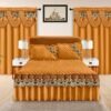 Elegant 5-Piece Bedspread Set with Decorative Valance Curtains