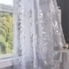 Metallic Foil Sheer Curtain