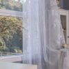 Metallic Foil Sheer Curtain