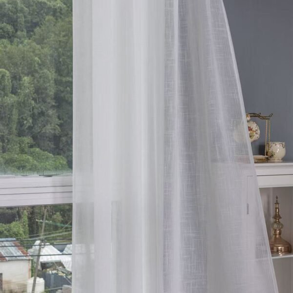 a479f5d06314f67f07c1bdbb03153e51 Solid Color Sheer Curtain