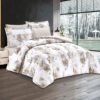 6-Piece Floral Comforter Set with Fitted Sheet